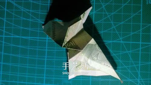 六角徽章的折法圖解 一元紙幣折紙六角徽章 -  rpnrmr.com