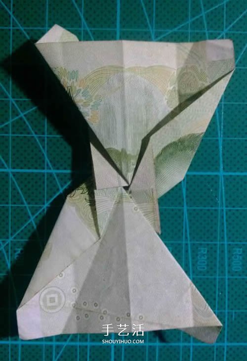 六角徽章的折法圖解 一元紙幣折紙六角徽章 -  rpnrmr.com