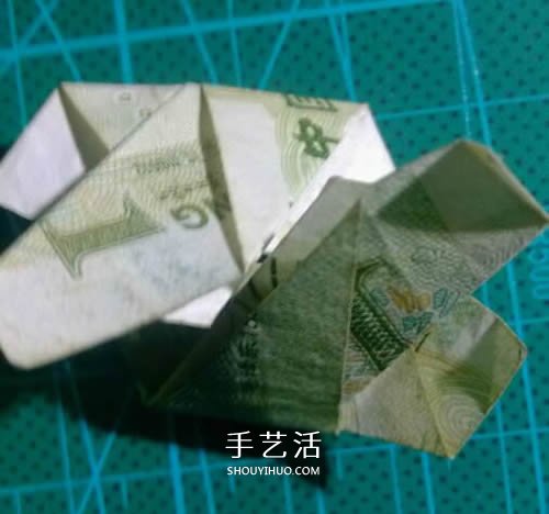 六角徽章的折法圖解 一元紙幣折紙六角徽章 -  rpnrmr.com