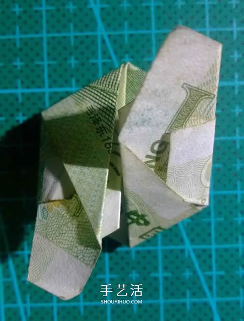 六角徽章的折法圖解 一元紙幣折紙六角徽章 -  rpnrmr.com