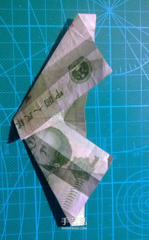 六角徽章的折法圖解 一元紙幣折紙六角徽章 -  rpnrmr.com