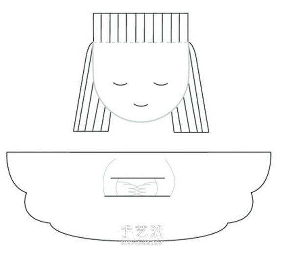 怎么剪紙制作天使掛飾 小天使的做法圖解教程 -  rpnrmr.com