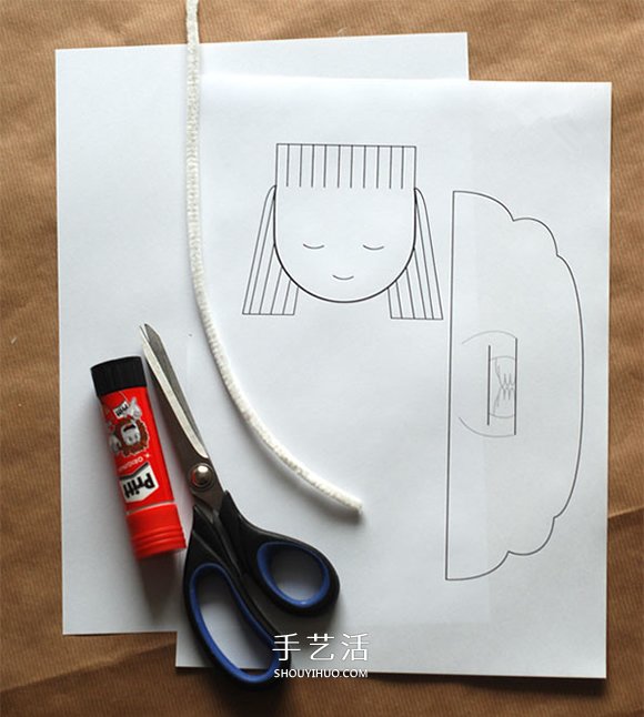 怎么剪紙制作天使掛飾 小天使的做法圖解教程 -  rpnrmr.com