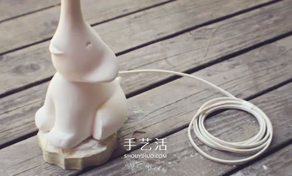 小象臺(tái)燈燈座制作方法 泡沫板石膏模DIY小象燈座 -  rpnrmr.com
