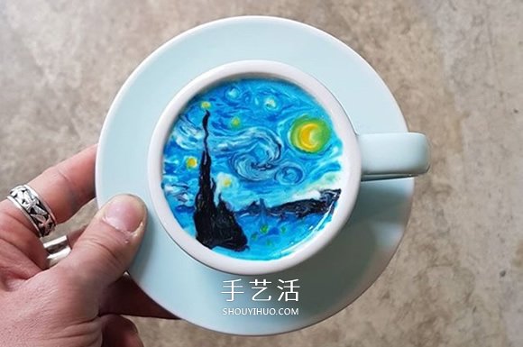 把世界名畫帶進(jìn)咖啡拉花 舍不得喝的杯中藝術(shù) -  rpnrmr.com