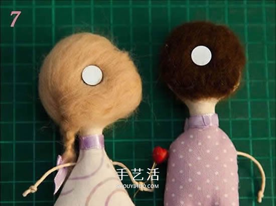 不織布情侶冰箱貼DIY 布藝手工制作情侶冰箱貼 -  rpnrmr.com