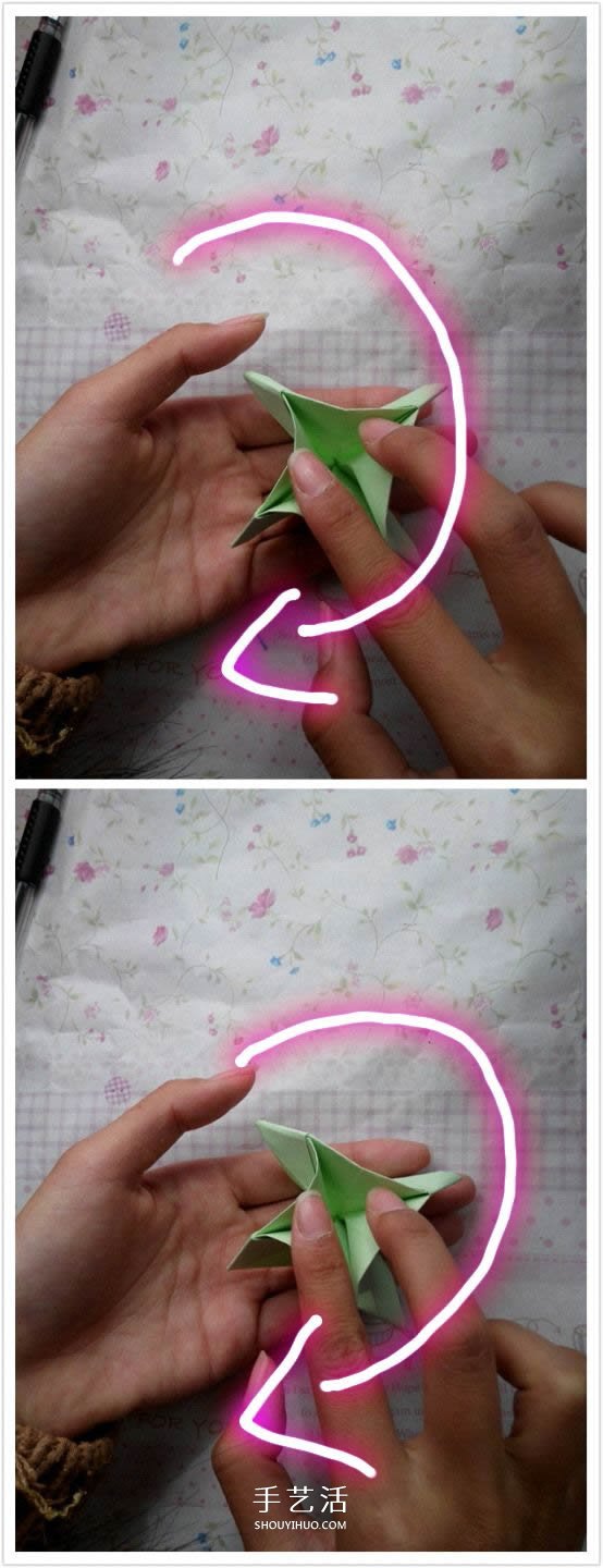 鉆石玫瑰的折法圖解 怎么折鉆石玫瑰的教程 -  rpnrmr.com