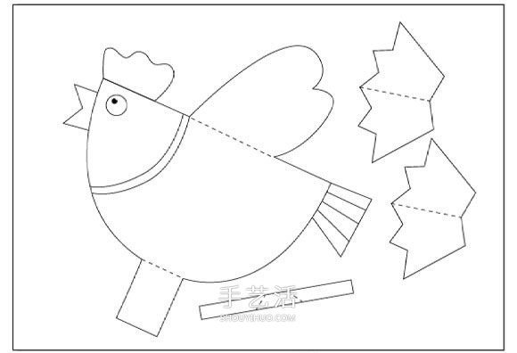 幼兒剪紙制作小雞掛飾 卡紙做小雞掛飾的方法 -  rpnrmr.com