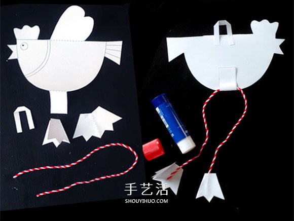 幼兒剪紙制作小雞掛飾 卡紙做小雞掛飾的方法 -  rpnrmr.com