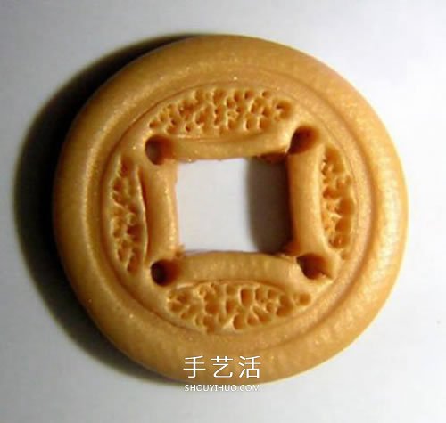 軟陶銅錢的制作方法 超輕粘土DIY制作銅錢圖解 -  rpnrmr.com