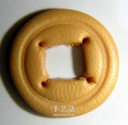 軟陶銅錢的制作方法 超輕粘土DIY制作銅錢圖解 -  rpnrmr.com