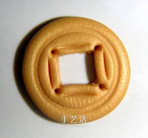 軟陶銅錢的制作方法 超輕粘土DIY制作銅錢圖解 -  rpnrmr.com