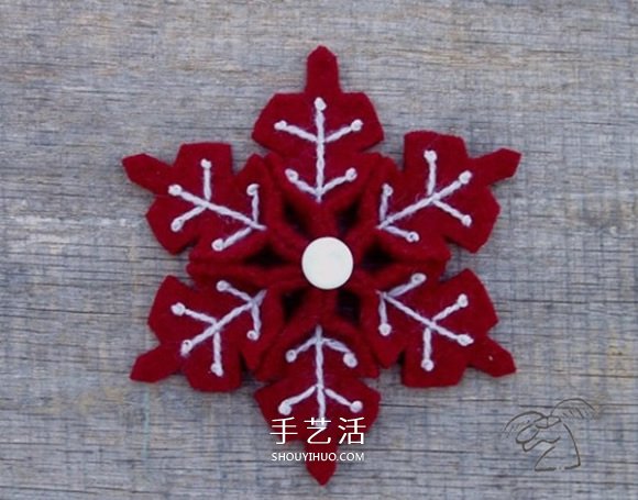 18種不織布雪花圖片 手工布藝制作雪花大全 -  rpnrmr.com