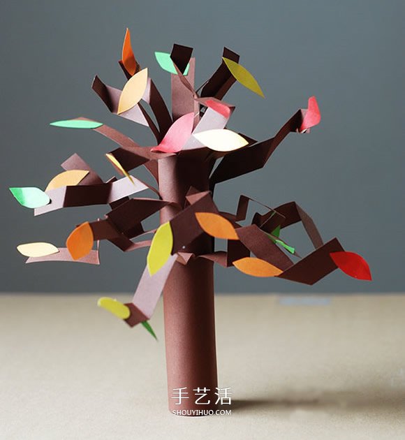 幼兒園大樹(shù)手工制作 簡(jiǎn)單立體大樹(shù)的做法教程 -  rpnrmr.com