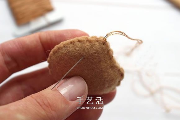 不織布新年小熊制作 超萌小熊布偶DIY圖解 -  rpnrmr.com