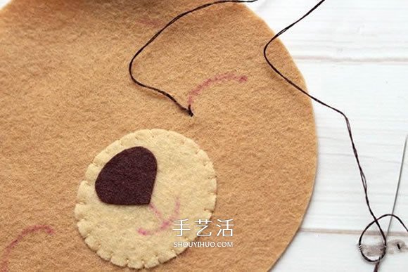 不織布新年小熊制作 超萌小熊布偶DIY圖解 -  rpnrmr.com