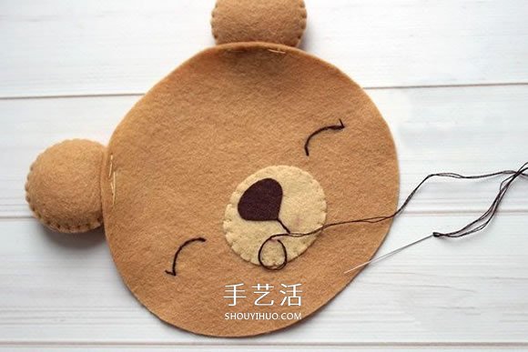 不織布新年小熊制作 超萌小熊布偶DIY圖解 -  rpnrmr.com