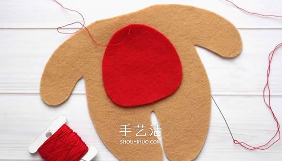 不織布新年小熊制作 超萌小熊布偶DIY圖解 -  rpnrmr.com