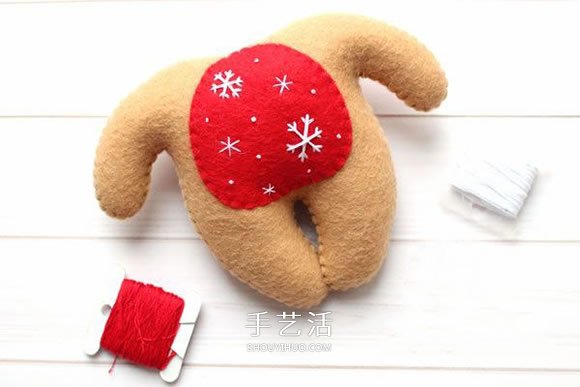 不織布新年小熊制作 超萌小熊布偶DIY圖解 -  rpnrmr.com