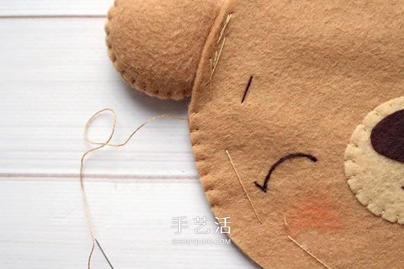 不織布新年小熊制作 超萌小熊布偶DIY圖解 -  rpnrmr.com