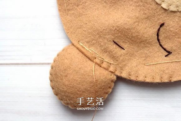 不織布新年小熊制作 超萌小熊布偶DIY圖解 -  rpnrmr.com