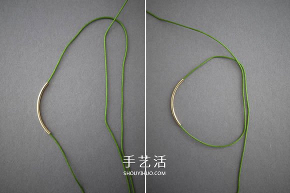 簡單又好看手鏈編法 金色管珠手鏈編織圖解 -  rpnrmr.com