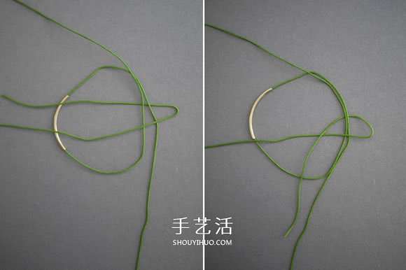 簡單又好看手鏈編法 金色管珠手鏈編織圖解 -  rpnrmr.com