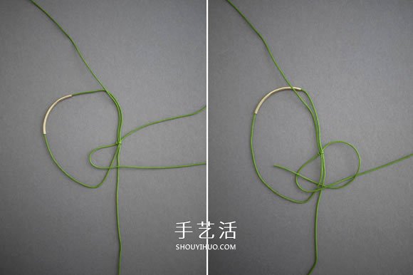 簡單又好看手鏈編法 金色管珠手鏈編織圖解 -  rpnrmr.com
