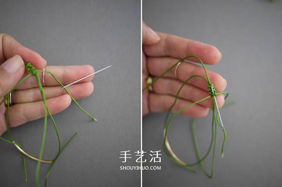 簡單又好看手鏈編法 金色管珠手鏈編織圖解 -  rpnrmr.com