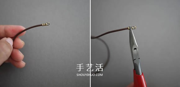 管珠皮繩手鏈編織圖解 時(shí)尚穩(wěn)重手鏈的編法 -  rpnrmr.com