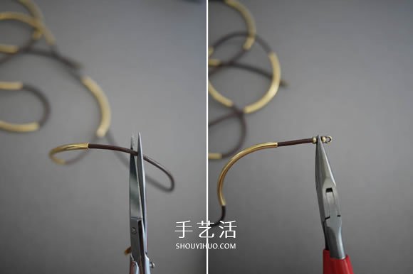 管珠皮繩手鏈編織圖解 時(shí)尚穩(wěn)重手鏈的編法 -  rpnrmr.com