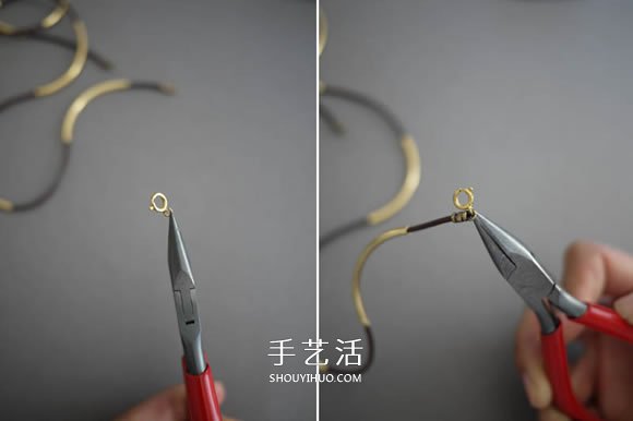 管珠皮繩手鏈編織圖解 時(shí)尚穩(wěn)重手鏈的編法 -  rpnrmr.com