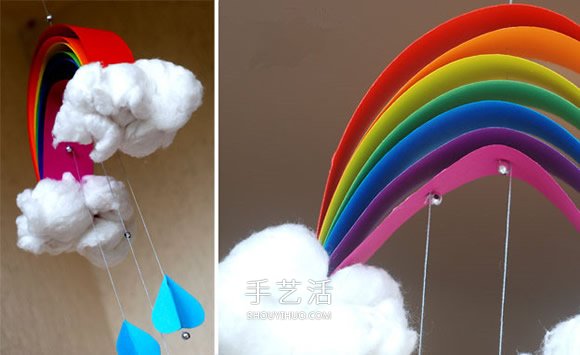 自制彩虹風(fēng)鈴的方法 卡紙制作彩虹風(fēng)鈴教程 -  rpnrmr.com
