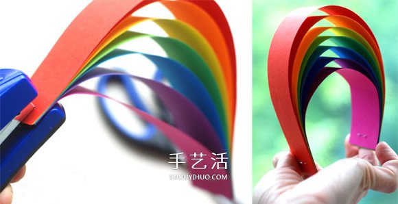 自制彩虹風(fēng)鈴的方法 卡紙制作彩虹風(fēng)鈴教程 -  rpnrmr.com