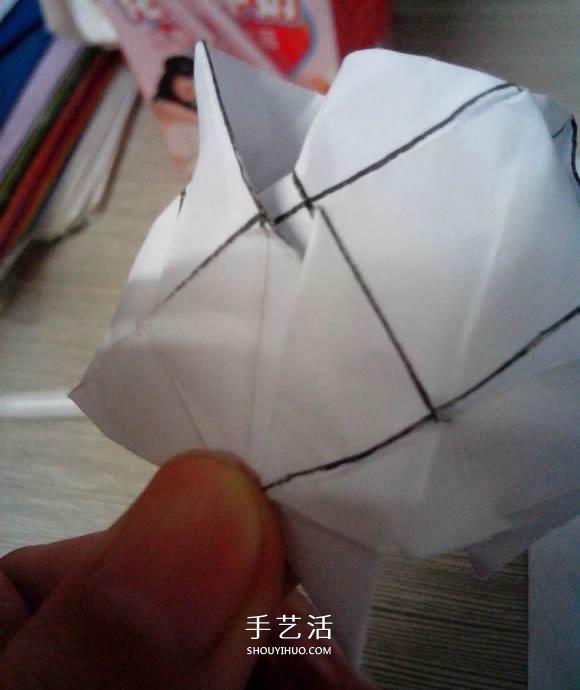 八瓣川崎玫瑰折法圖解 折紙八瓣川崎玫瑰花 -  rpnrmr.com