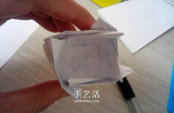八瓣川崎玫瑰折法圖解 折紙八瓣川崎玫瑰花 -  rpnrmr.com