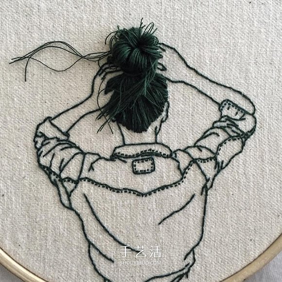3D立體感的刺繡作品 精美的手工刺繡發(fā)型 -  rpnrmr.com