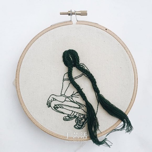 3D立體感的刺繡作品 精美的手工刺繡發(fā)型 -  rpnrmr.com