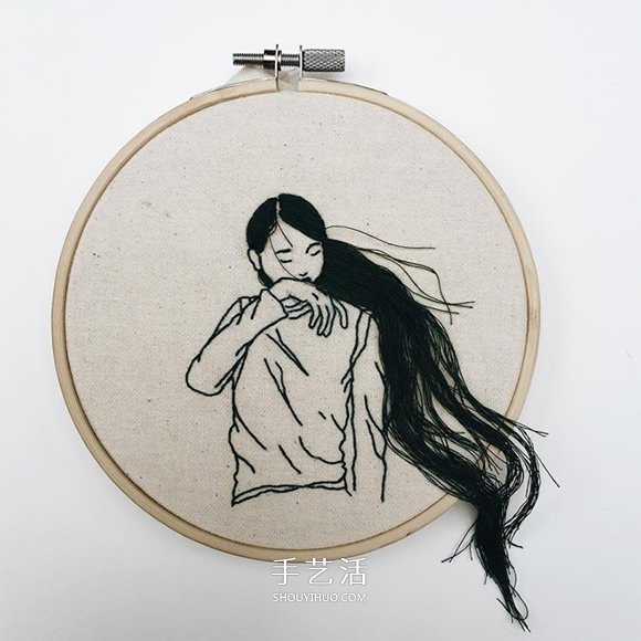 3D立體感的刺繡作品 精美的手工刺繡發(fā)型 -  rpnrmr.com