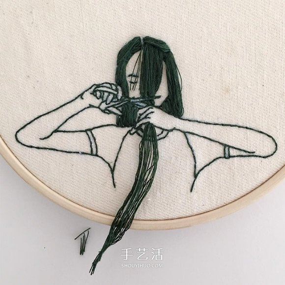 3D立體感的刺繡作品 精美的手工刺繡發(fā)型 -  rpnrmr.com