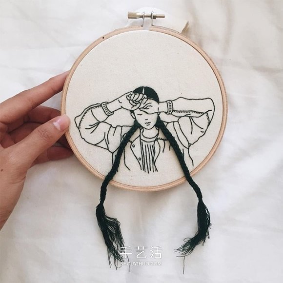 3D立體感的刺繡作品 精美的手工刺繡發(fā)型 -  rpnrmr.com