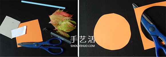 簡單又漂亮向日葵樹葉貼畫的做法圖解 -  rpnrmr.com