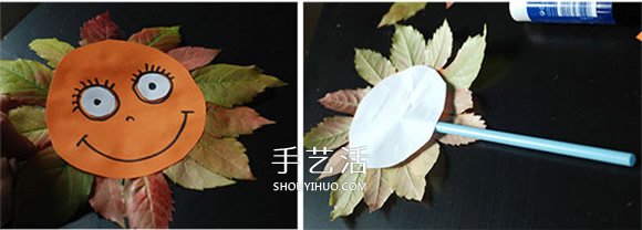 簡單又漂亮向日葵樹葉貼畫的做法圖解 -  rpnrmr.com