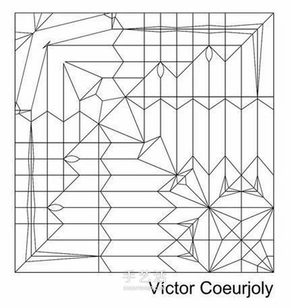 Victor客機的折法圖解 復(fù)雜折紙客機的步驟圖 -  rpnrmr.com