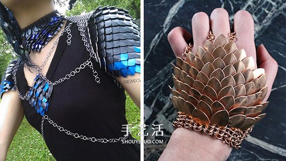 將腦中創(chuàng)意化成實體商品 鑲滿鱗片的盔甲首飾 -  rpnrmr.com