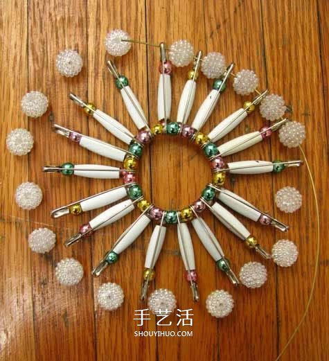 DIY串珠花籃的方法圖解 別針串珠花籃的做法 -  rpnrmr.com
