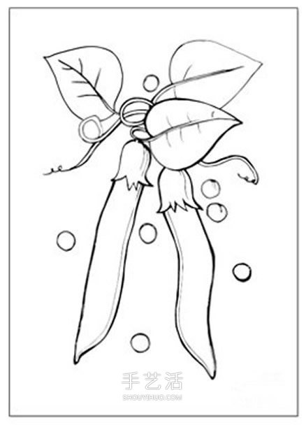 幼兒小手工制作圖解 用紙做可愛的豌豆莢做法 -  rpnrmr.com