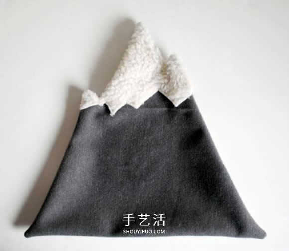 不織布雪山抱枕DIY 布藝手工制作雪山抱枕 -  rpnrmr.com