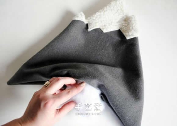 不織布雪山抱枕DIY 布藝手工制作雪山抱枕 -  rpnrmr.com