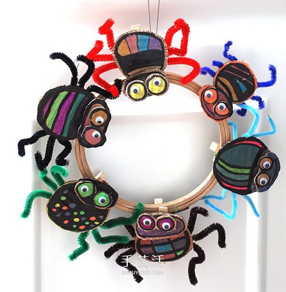 幼兒園萬(wàn)圣節(jié)蜘蛛制作 簡(jiǎn)單硬紙板蜘蛛的做法 -  rpnrmr.com